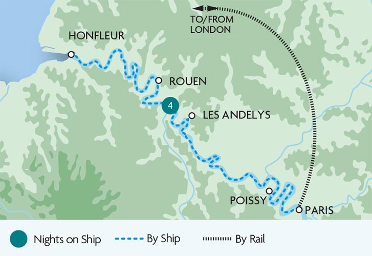 The Path Of The Seine From Paris To Normandy Rail Discoveries