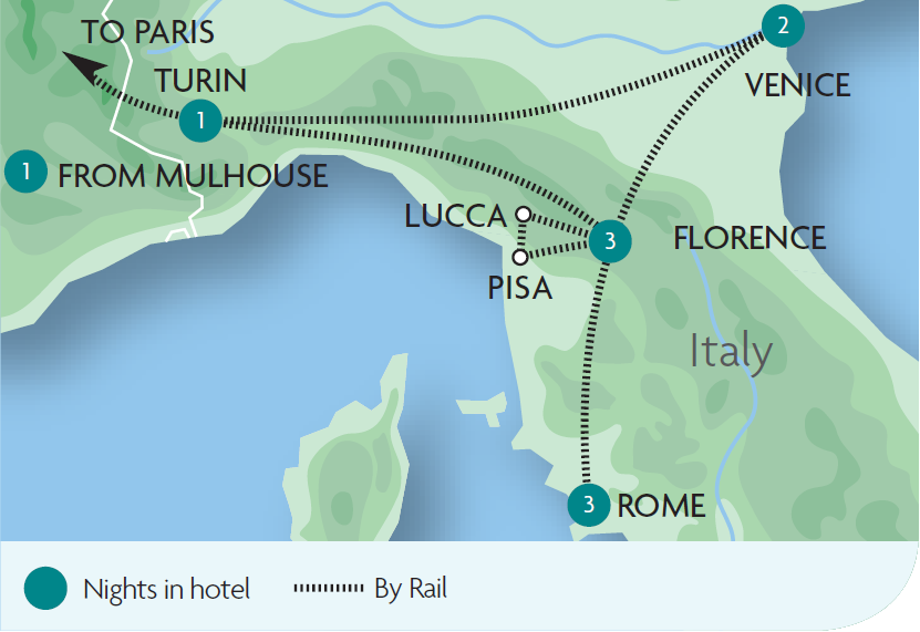 italian explorer escorted tour rail discoveries what is the size of italy