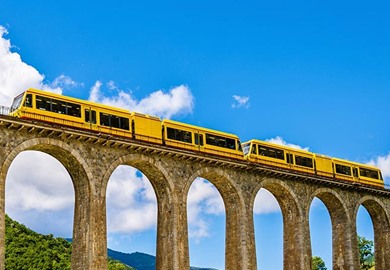 The Little Yellow Train of the Pyrenees The Little Yellow Train of the Pyrenees