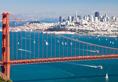 Golden Gate Bridge and San Francisco