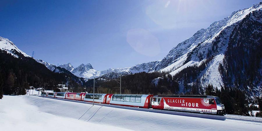 Glacier Express in Winter