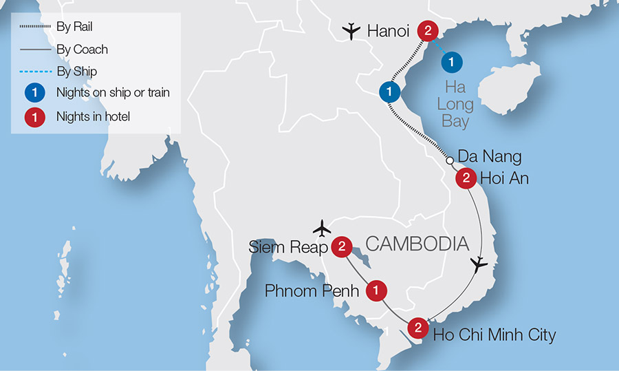 Highlights Of Vietnam Cambodia Tour Rail Discoveries - 