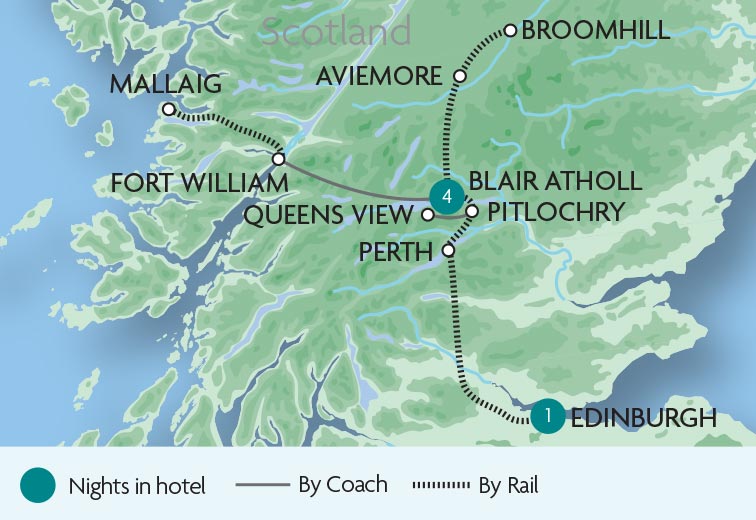 Edinburgh The Highlands By Steam Rail Discoveries